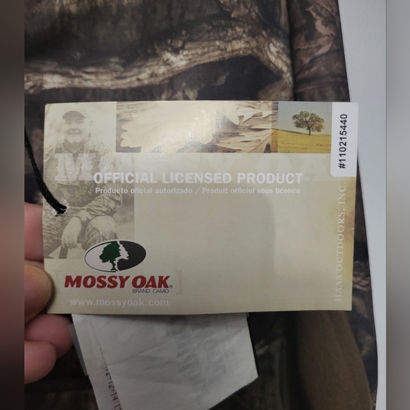 NWT Men's Readhead Mossly Oak Camouflage Windproof Zip Up Sweater Jacket - Picture 7 of 8